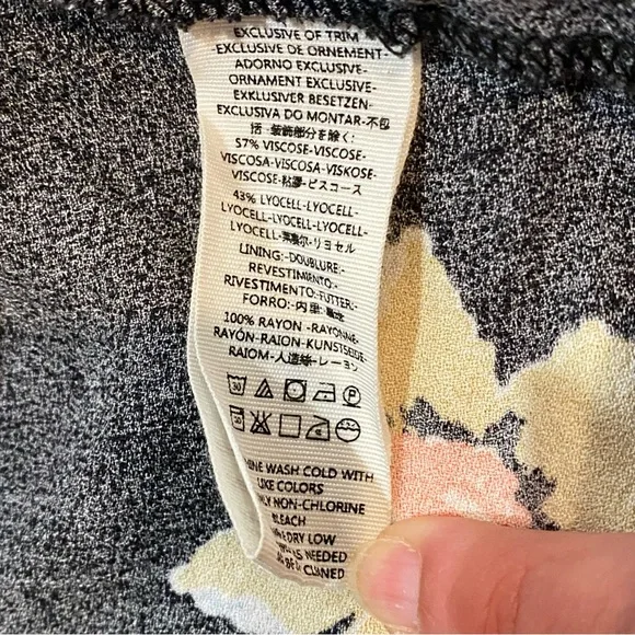 EUC Free People SunShadows Black Floral Dress, 4 - Picture 14 of 15